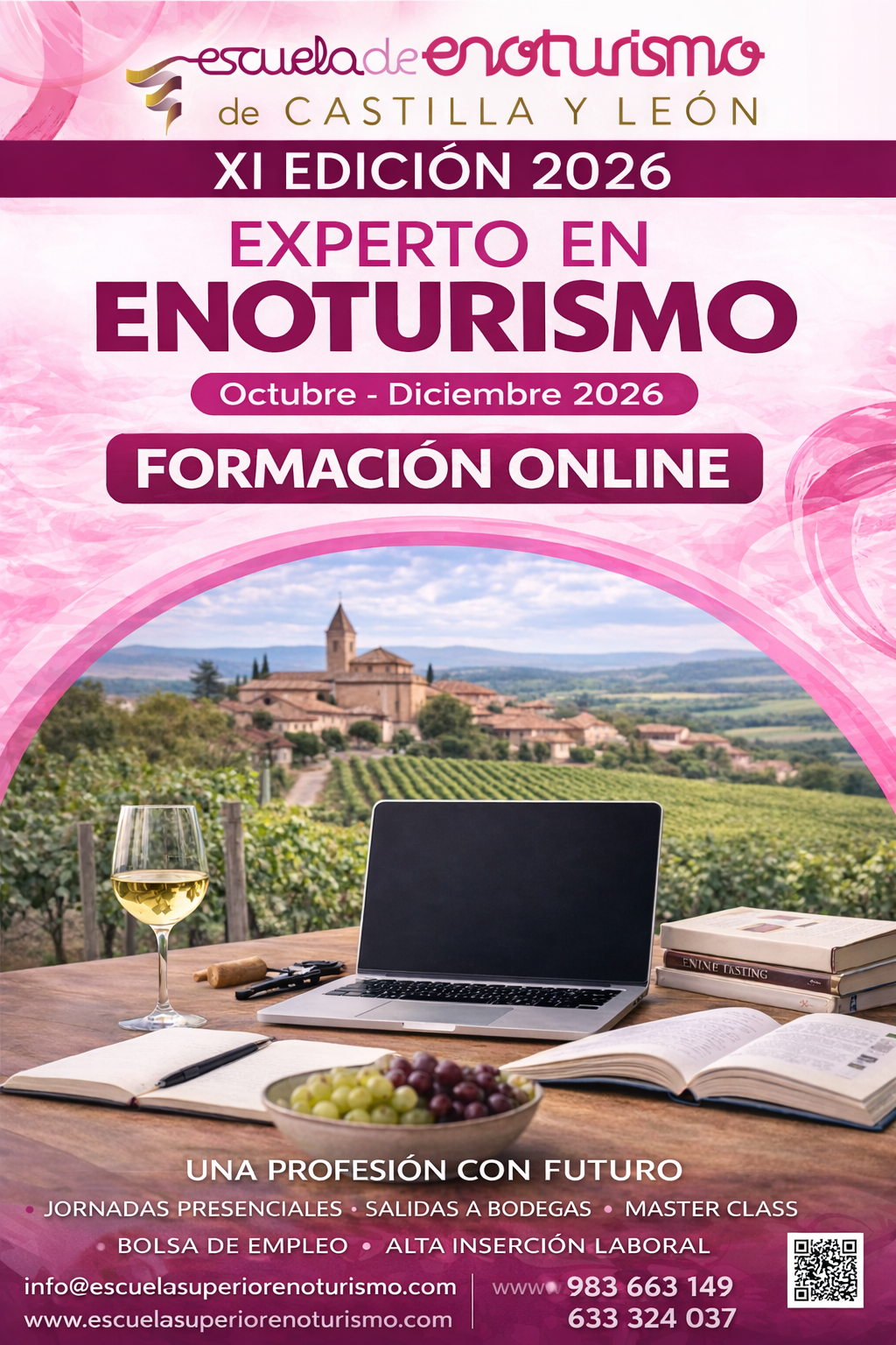 Cartel XI Experto Enoturismo Online. portada membresia
