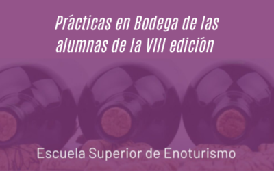 Las prácticas en Bodega de las alumnas de VIII edición.